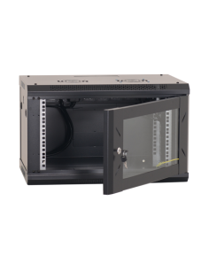 Rack perete 6U 19' 600x450, capacitate incarcare 80 Kg, negru - ASYTECH Networking ASY-6U-6045W 2
