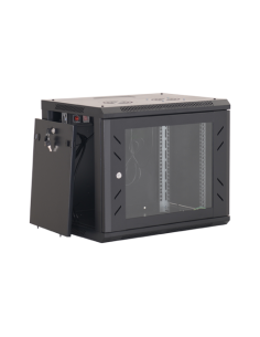 Rack perete 12U 19' 600x450, capacitate incarcare 80 Kg, negru - ASYTECH Networking ASY-12U-6045W 2