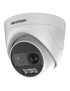 Camera ColorVU AnalogHD 2MP cu PIR si alarma incorporata, lentila 2.8mm, lumina alba 20 m - HIKVISION DS-2CE72DFT-PIRXOF28
