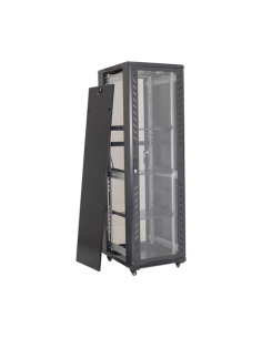 Rack podea 32U 19' 600x800, capacitate incarcare 500 Kg, negru - ASYTECH Networking ASY-32U-6080E 2