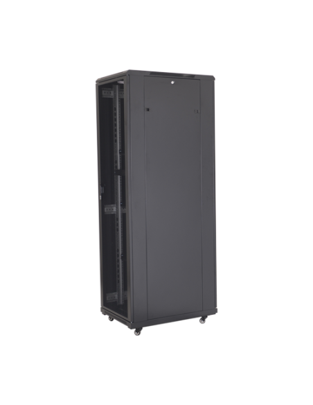 Rack podea 37U 19' 600x600, capacitate incarcare 500 Kg, negru - ASYTECH Networking ASY-37U-6060E