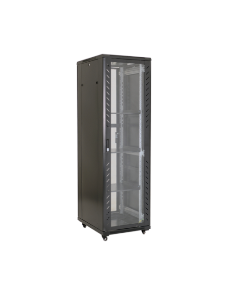 Rack podea 42U 19' 600x800, capacitate incarcare 800 Kg, negru - ASYTECH Networking ASY-42U-6080S