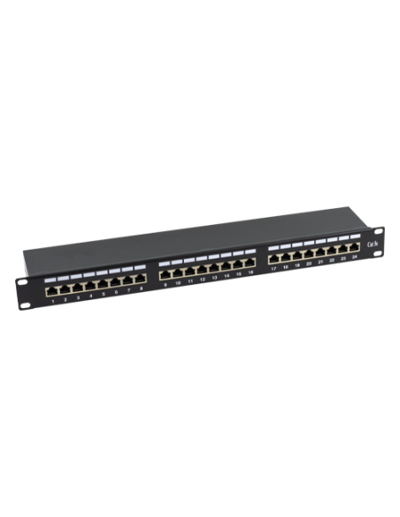 Patch Panel 1U, FTP cat5e, 24 porturi RJ45 - ASYTECH Networking ASY-PP-FTP5E-24