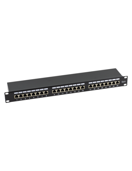 Patch Panel 1U, FTP cat6, 24 porturi RJ45 - ASYTECH Networking ASY-PP-FTP6-24