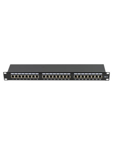 Patch Panel 1U, FTP cat6, 24 porturi RJ45 - ASYTECH Networking ASY-PP-FTP6-24