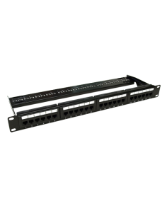 Patch Panel 1U, UTP cat6A, 24 porturi RJ45 - ASYTECH Networking ASY-PP-UTP6A-24