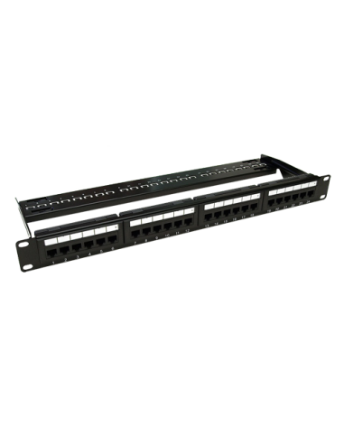 Patch Panel 1U, UTP cat6A, 24 porturi RJ45 - ASYTECH Networking ASY-PP-UTP6A-24