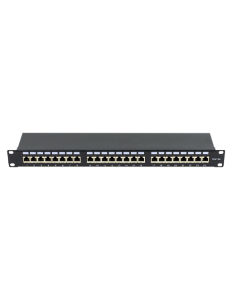 Patch Panel 1U, FTP cat6A, 24 porturi RJ45 - ASYTECH Networking ASY-PP-FTP6A-24