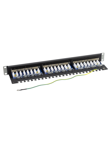 Patch Panel 1U, FTP cat6A, 24 porturi RJ45 - ASYTECH Networking ASY-PP-FTP6A-24
