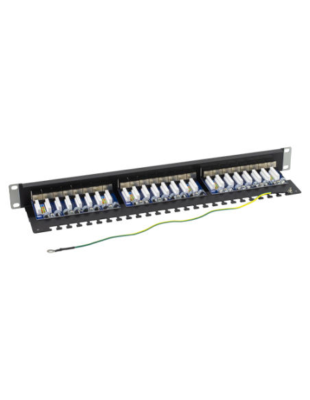 Patch Panel 1U, FTP cat6A, 24 porturi RJ45 - ASYTECH Networking ASY-PP-FTP6A-24