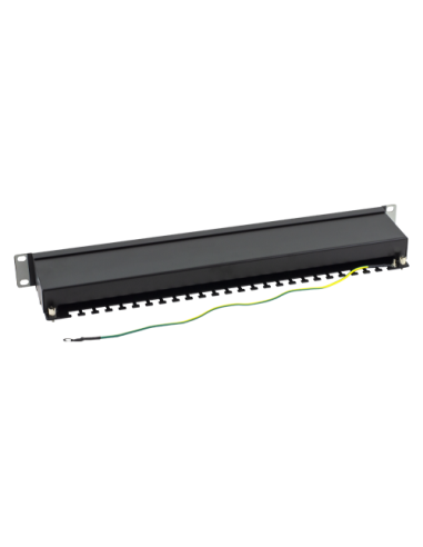 Patch Panel 1U, FTP cat6A, 24 porturi RJ45 - ASYTECH Networking ASY-PP-FTP6A-24