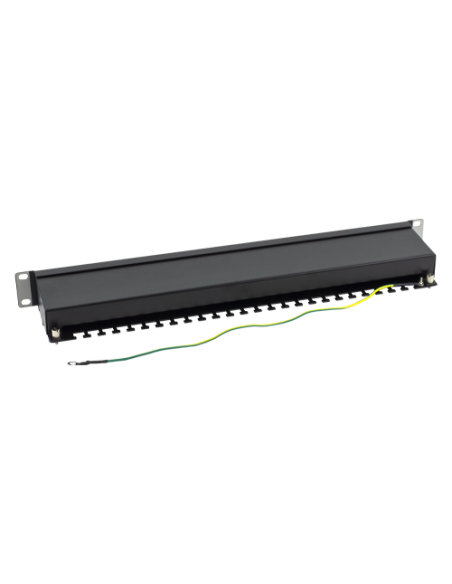 Patch Panel 1U, FTP cat6A, 24 porturi RJ45 - ASYTECH Networking ASY-PP-FTP6A-24