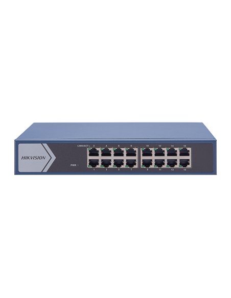Switch L2, 16 x RJ45 1G, Unmanaged - HIKVISION DS-3E0516-E