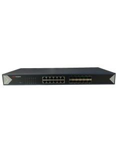 Switch L2, 12 x SFP 1G, 12 x RJ45 1G, Unmanaged - HIKVISION DS-3E0524TF
