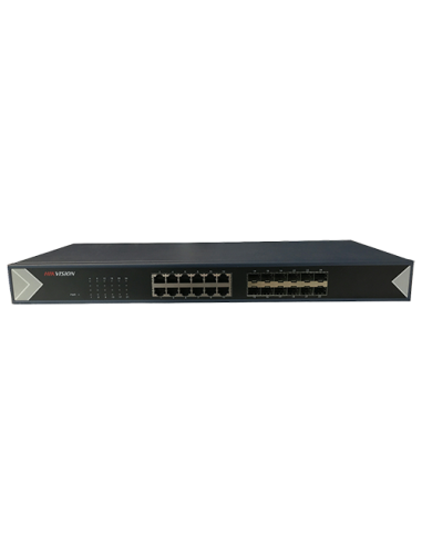Switch L2, 12 x SFP 1G, 12 x RJ45 1G, Unmanaged - HIKVISION DS-3E0524TF