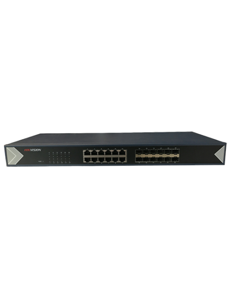 Switch L2, 12 x SFP 1G, 12 x RJ45 1G, Unmanaged - HIKVISION DS-3E0524TF