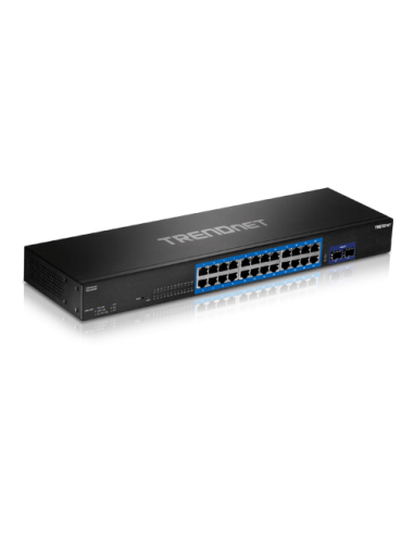 Switch 24 porturi Gigabit, 2 porturi SFP+ 10G - TRENDnet TEG-30262
