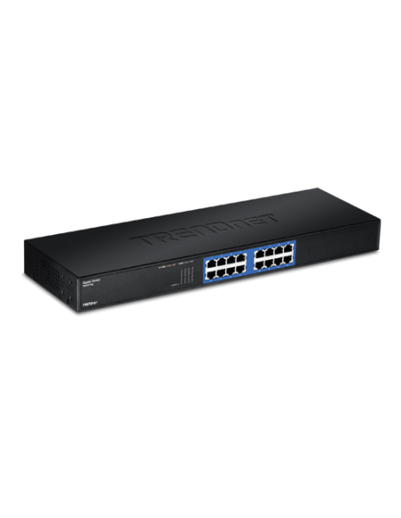 Switch GREENnet rack mount 16 porturi Gigabit - TRENDnet TEG-S16G
