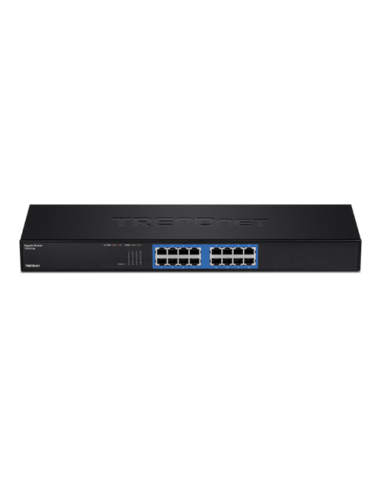 Switch GREENnet rack mount 16 porturi Gigabit - TRENDnet TEG-S16G