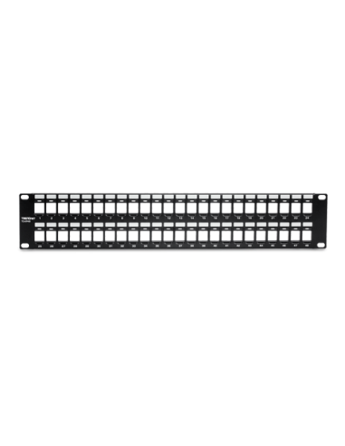 Patch Panel 48 porturi blank keystone 2U - TRENDnet TC-KP48