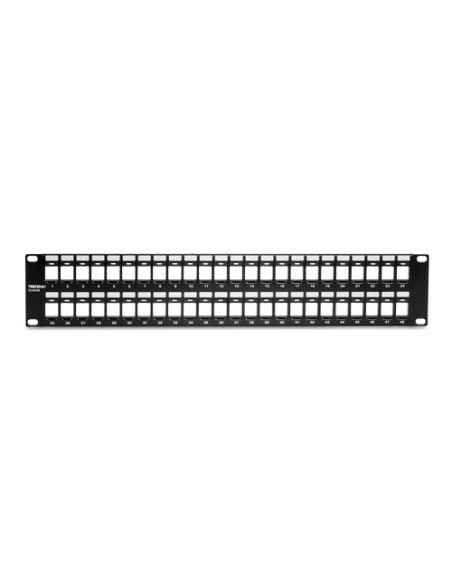 Patch Panel 48 porturi blank keystone 2U - TRENDnet TC-KP48