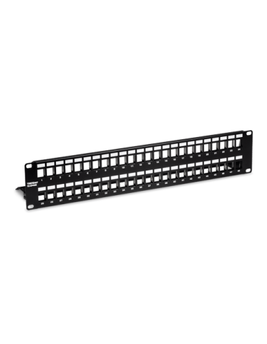 Patch Panel ecranat 48 porturi blank keystone 2U - TRENDnet TC-KP48S