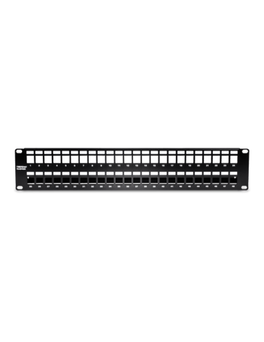 Patch Panel ecranat 48 porturi blank keystone 2U - TRENDnet TC-KP48S