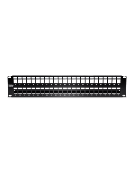 Patch Panel ecranat 48 porturi blank keystone 2U - TRENDnet TC-KP48S