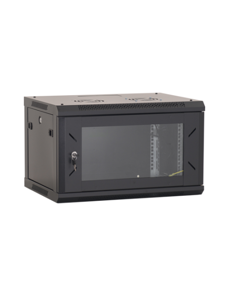 Rack perete 4U 19'' 600x450, capacitate incarcare 80 Kg, negru - ASYTECH Networking ASY-4U-6045W