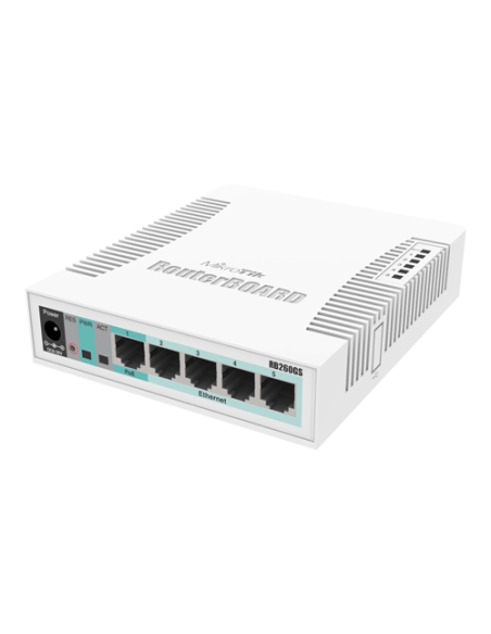 Smart Switch, 5 x Gigabit, 1 x SFP - Mikrotik CSS106-5G-1S