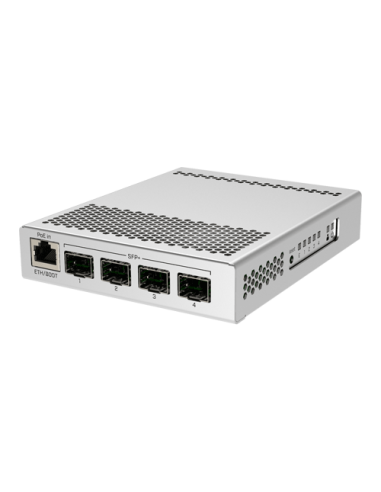 Smart Switch, 1 x Gigabit, 4 x SFP+ 10Gbps - Mikrotik CRS305-1G-4S+IN