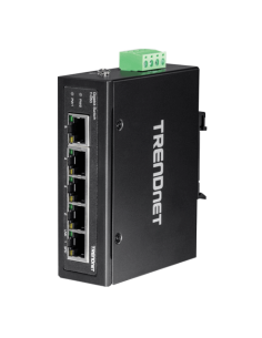 Switch industrial 5 porturi Gigabit DIN-Rail - TRENDnet TI-G50 2
