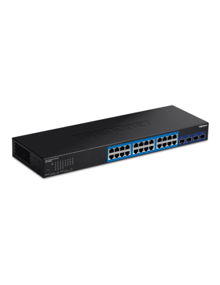 Switch Web Smart Management 24 porturi Gigabit, 4 porturi SFP+ 10G - TRENDnet TEG-30284
