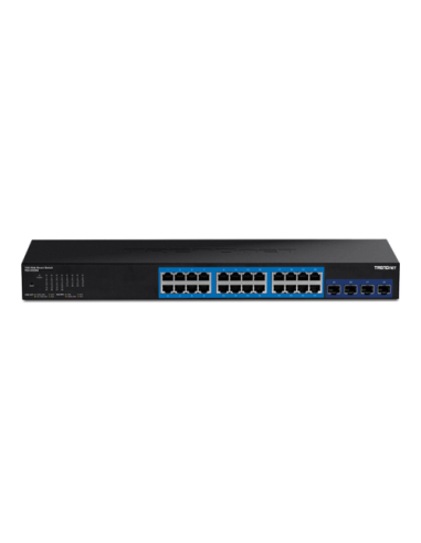 Switch Web Smart Management 24 porturi Gigabit, 4 porturi SFP+ 10G - TRENDnet TEG-30284