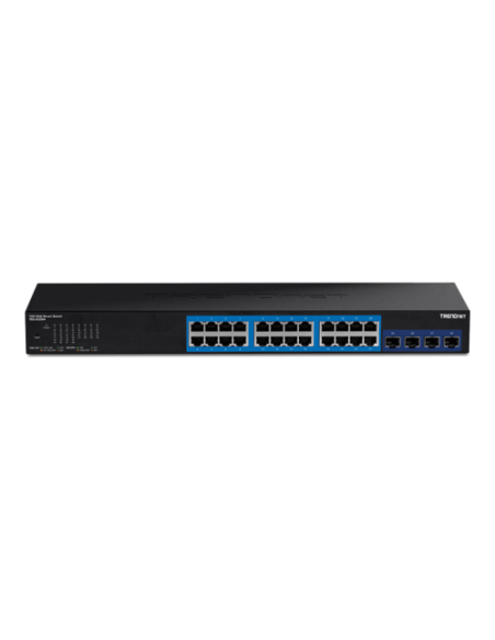 Switch Web Smart Management 24 porturi Gigabit, 4 porturi SFP+ 10G - TRENDnet TEG-30284