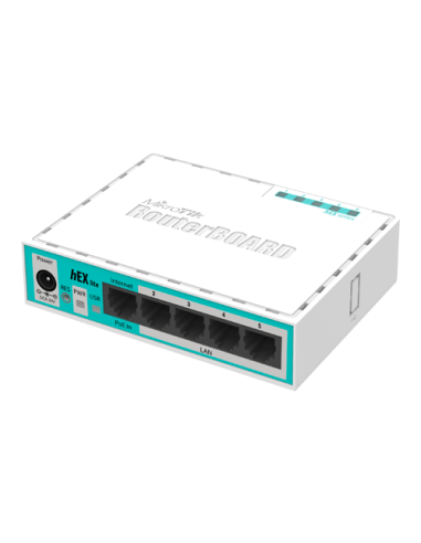 Router hEX Lite, 5 x Fast Ethernet, RouterOS L4 - Mikrotik RB750r2