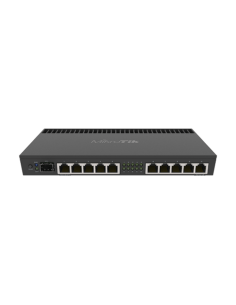 Router 10 x Gigabit, 1 x SFP+ 10Gbps, 1 x PoE, RouterOS L5, 1U - Mikrotik RB4011iGS+RM