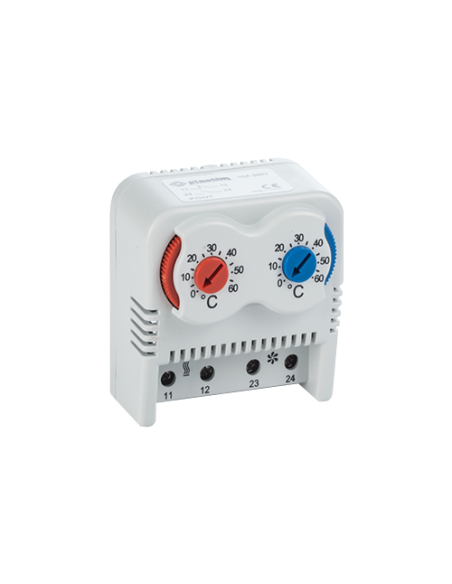 Termostat dual racire-incalzire, 0Ã·60 Â°C, 10A, 250VAC PTHVT