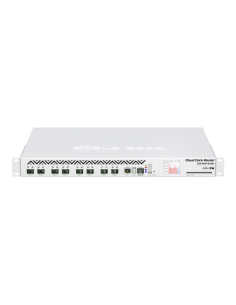 Cloud Core Router, 8 x SFP+, 1 x Gigabit, RouterOS L6, 1U - MikroTik CCR1072-1G-8S+