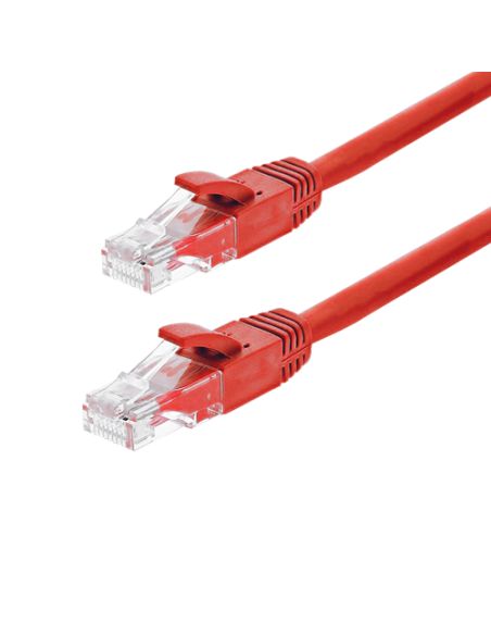 Patch cord Gigabit UTP cat6, LSZH, 5.0m, rosu - ASYTECH Networking TSY-PC-UTP6-5M-R