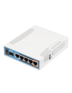 hAP ac, 5 x Gigabit, 802.11b/g/n 2.4Ghz, 802.11ac 5GHz, SFP, USB - MikroTik RB962UiGS-5HacT2HnT