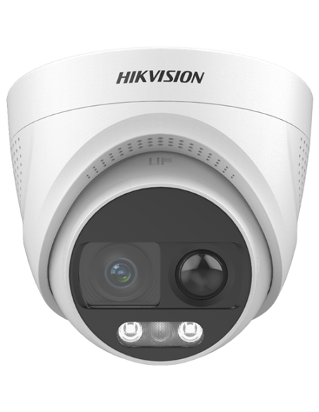 Camera Analog 4K cu PIR 11 m, ColorVu lentila 2.8mm, WL 20 m, Alarma Audio + Stroboscop - HIKVISION DS-2CE72UF3T-PIRXO-2.8mm