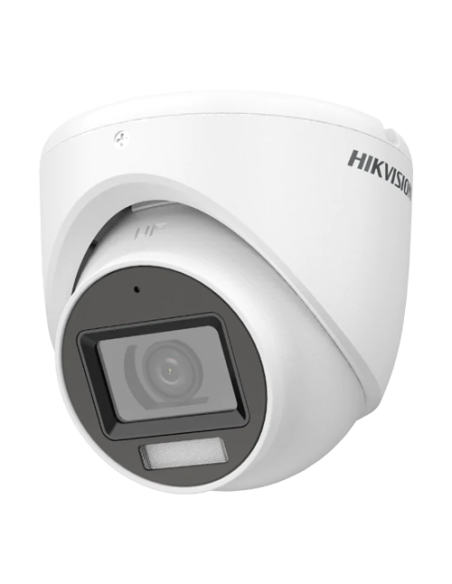 Dual Light - Camera analog 2MP, lentila 2.8mm, IR 30m, WL 20m, TVI/AHD/CVI/CVBS, Mic., IP67 - HIKVISION DS-2CE76D0T-LMFS-2.8mm