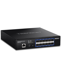 Switch 12 porturi SFP+ 1/10G, 1 x consola RJ45, management, 1U - TRENDnet TL2-F7120