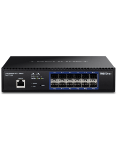 Switch 12 porturi SFP+ 1/10G, 1 x consola RJ45, management, 1U - TRENDnet TL2-F7120 2