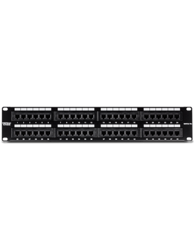Patch Panel 48 porturi RJ45 UTP 19', Cat5/5e - TRENDnet TC-P48C5E