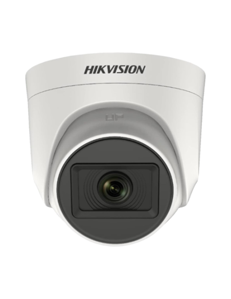 Camera Analog 5MP, lentila 2.8mm, IR 20m, AHD,TVI,CVI,CVBS, Mic - HIKVISION DS-2CE76H0T-ITPFS-2.8mm