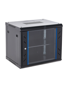 Rack perete 9U 19' 600x450, capacitate incarcare 60 Kg, negru - ASYTECH Networking ASY-9U-6045WL