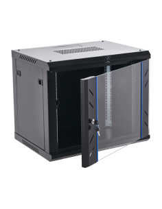 Rack perete 9U 19' 600x450, capacitate incarcare 60 Kg, negru - ASYTECH Networking ASY-9U-6045WL 2