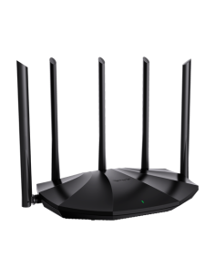 Router Wi-Fi 6, DualBand 2.4Ghz/5GHz, 300+1201Mbps, 5x6dBi, 4 porturi Gigabit - TENDA TND-RX2-PRO
